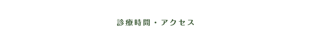 診療時間・アクセス